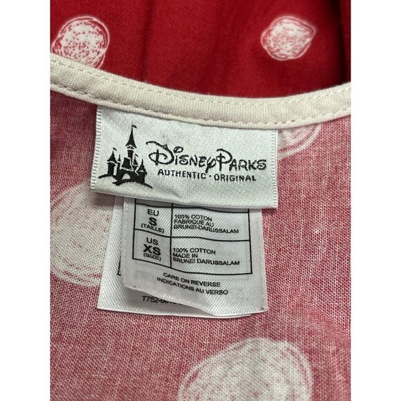 Disney Parks Minnie Mouse Retro Pin-Up Skater Dress Red Belted Women's Size XS - Picture 10 of 12